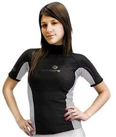 New Women's LavaCore Trilaminate Polytherm Short Sleeve Shirt for Extreme Watersports (Size 2X-Small)
