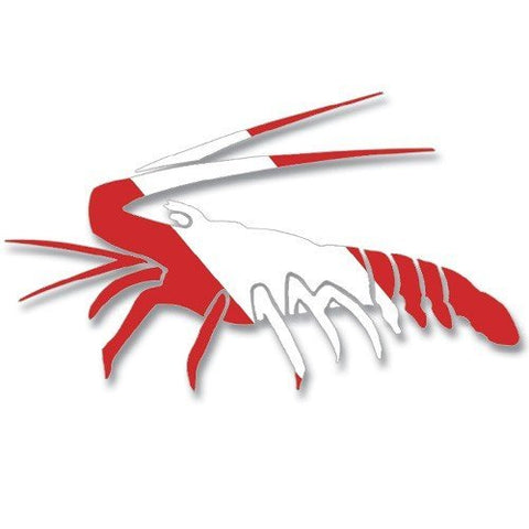Innovative Scuba Concepts New Diver Down Flag Die Cut Sticker Decal for Your Boat, Tanks or Auto - Lobster (6-1/8" Long)