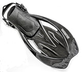 Innovative Scuba Concepts MSF4612 REEF, Adult Snorkel Set, Mask, Fins, Snorkel and Bag, Black, Large/Extra Large
