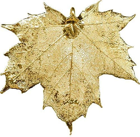 MyScubaShop New 24 Karat Gold Plated Sugar Maple Leaf Pendant