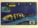 Innovative Scuba Concepts New Art to Media Underwater Waterproof 3D Dive Site Map - Russian Destroyer in Cayman BRAC, Cayman Islands (8.5 x 5.5 Inches) (21.6 x 15cm)/RFA