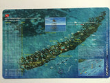 Innovative Scuba Concepts New Art to Media Underwater Waterproof 3D Dive Site Map - Molasses Reef in Key Largo, Florida (8.5 x 5.5 Inches) (21.6 x 15cm)