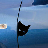 TopSpeed Vinyl Decal Car and Auto Sticker with Cute Pet Cat Face - 5.91" x 4.72"