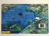 Innovative Scuba Concepts New Art to Media Underwater Waterproof 3D Dive Site Map - Molasses Reef in Key Largo, Florida (8.5 x 5.5 Inches) (21.6 x 15cm)