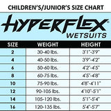 Hyperflex Access Unisex Child's 2mm Back Zip Shorty Wetsuit - Warm, Kid's Springsuit - 4-Way Stretch Neoprene - Adjustable Collar and Flat Lock Construction - 50+ UV SHIELD