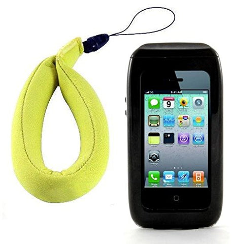 New Trident Wave II Waterproof Smartphone Case with FREE Floating Wrist Lanyard ($12.95 Value) and Free Neck Lanyard for Apple iPhone 4 and 4S - Also Fits Phones Measuring Up to 4.56 x 2.33 x .34 Inches (116mm x 59.2mm x 8.7 mm) (Black)