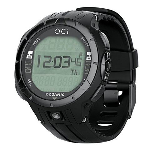 Oceanic OCi Personal Wrist Dive Computer USB With Transmitter, Black Out