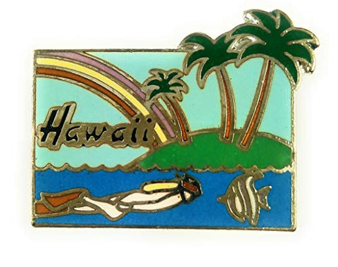 New Collectable Hawaii Scuba Diving Hat & Lapel Pin