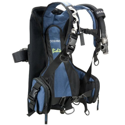 Oceanic New BioLite Travel Scuba Diving BCD - Blue (Size Small)