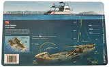 Innovative Scuba Art to Media Underwater Waterproof 3D Dive Site Map - San Pedro in Oahu, Hawaii (8.5 x 5.5 Inches) (21.6 x 15cm)
