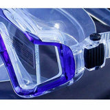 New Legacy Scuba Diving & Snorkeling Mask with 3 Window Panoramic View (Transparent Blue)