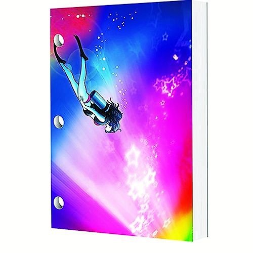 Dive Logz New Deeply Cool Dive Log Featuring Unique, Original Artwork, UV-Coating, and 50 Easy-to-Use Log Pages - Rainbow Diver